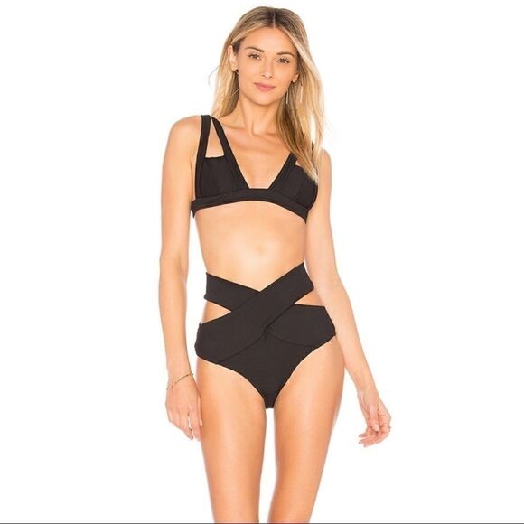 NWT Kopper and Zink Duke black bikini bottoms - Picture 1 of 4